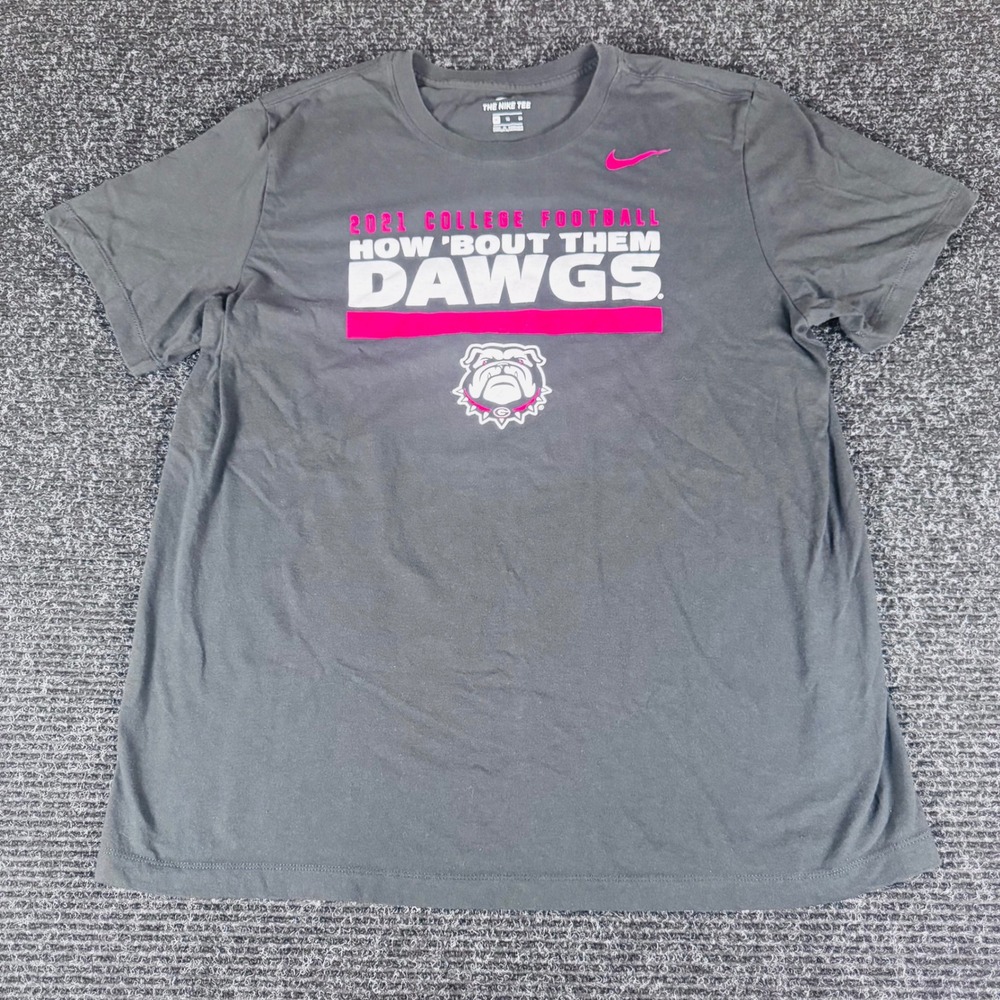 Nike Georgia Bulldogs 2021 College Football How Bout Them Dawgs Shirt Grey XL